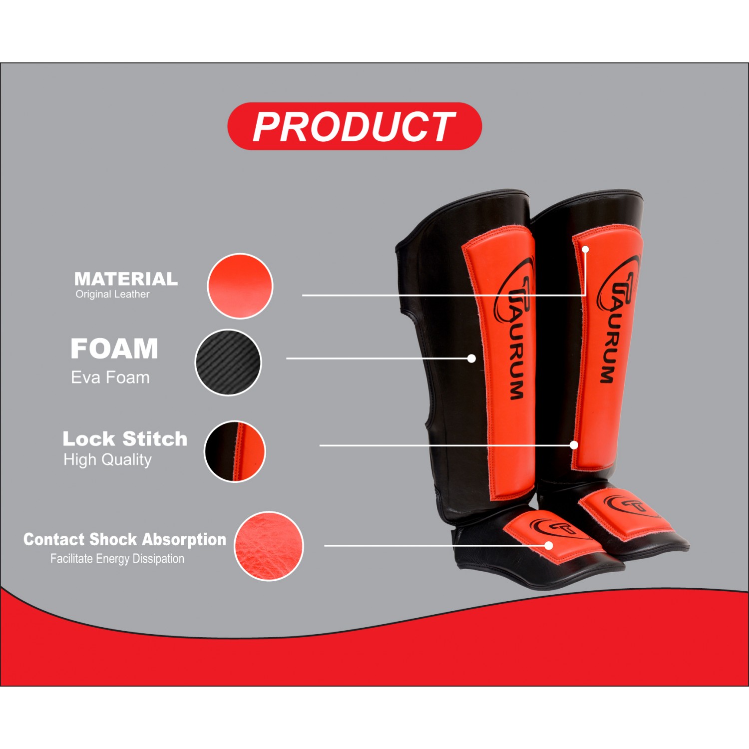 Red/Black Shinguard