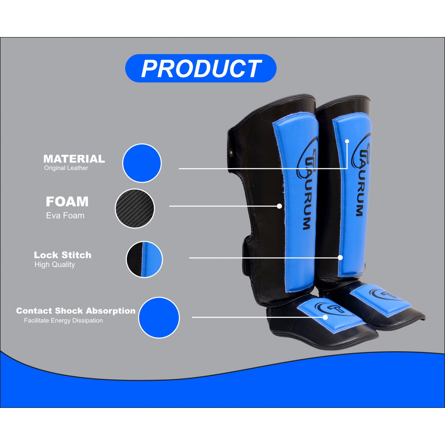 Blue/Black Shinguard